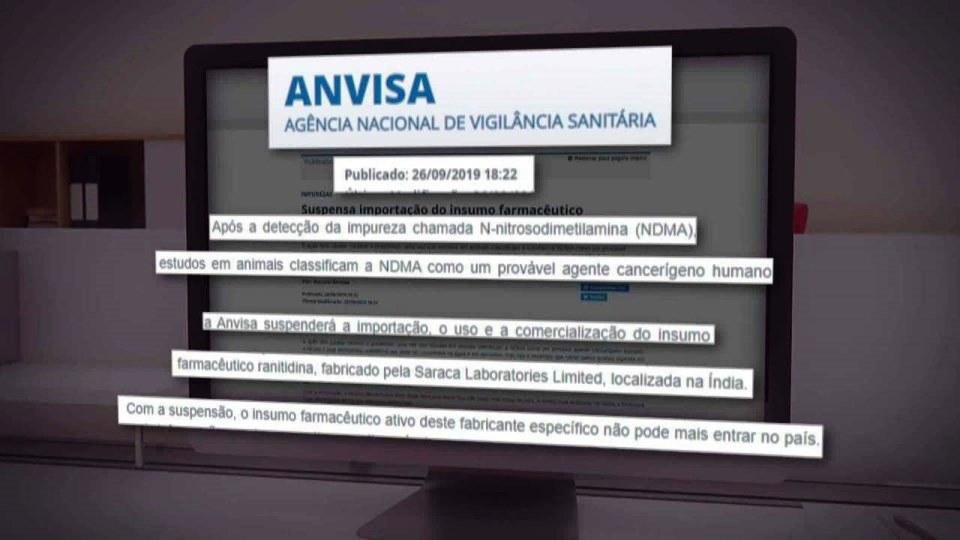 Farmacêuticas anunciam recall de lotes de medicamento para úlcera no estômago