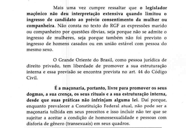 Maçonaria discute expulsão de integrante por ser casado com homem