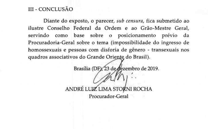 Maçonaria discute expulsão de integrante por ser casado com homem