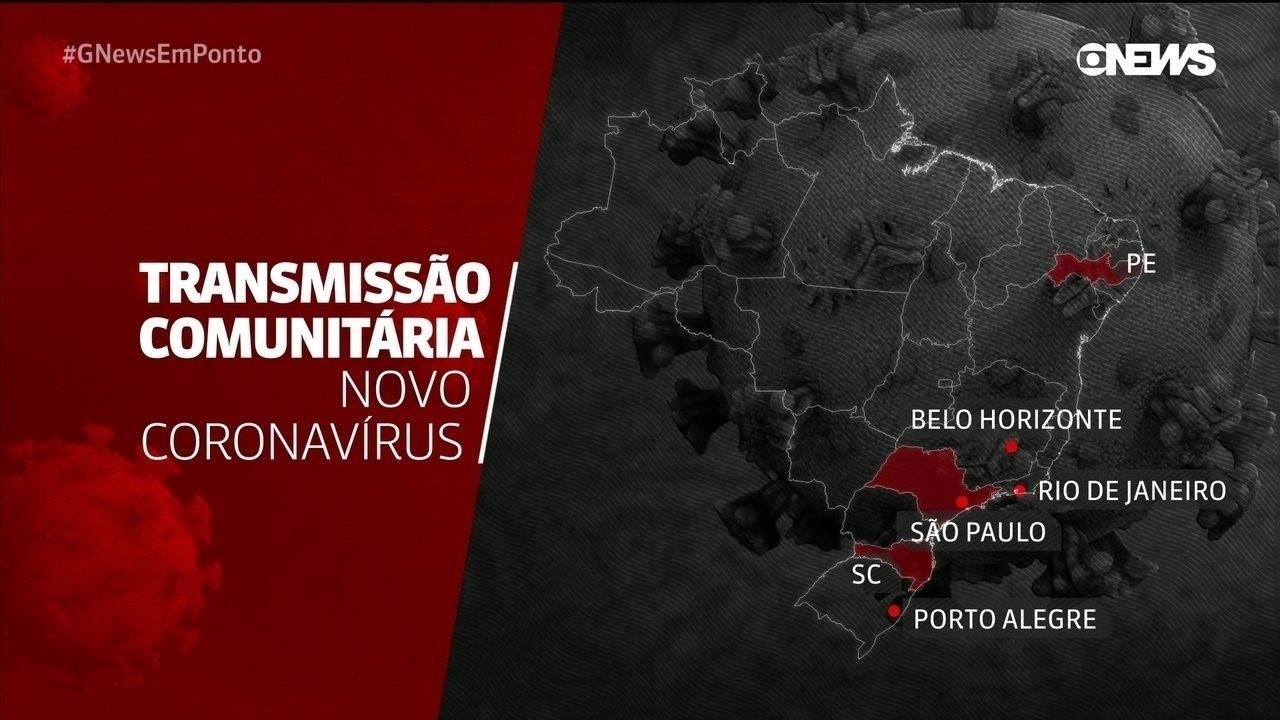 Brasil tem mais de 650 infectados e AP e MT regisram casos de coronavírus