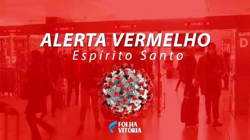 Transmissão comunitária do Covid-19 coloca o Espírito Santo em alerta vermelho