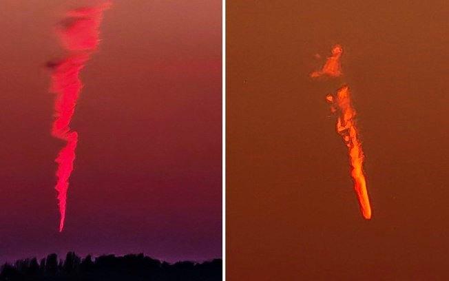 Em chamas, objeto misterioso sobrevoa o céu do Reino Unido