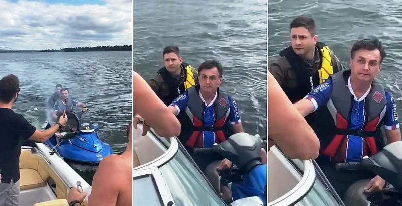 No dia em que Brasil atinge 10 mil mortes, Bolsonaro passeia de jet ski