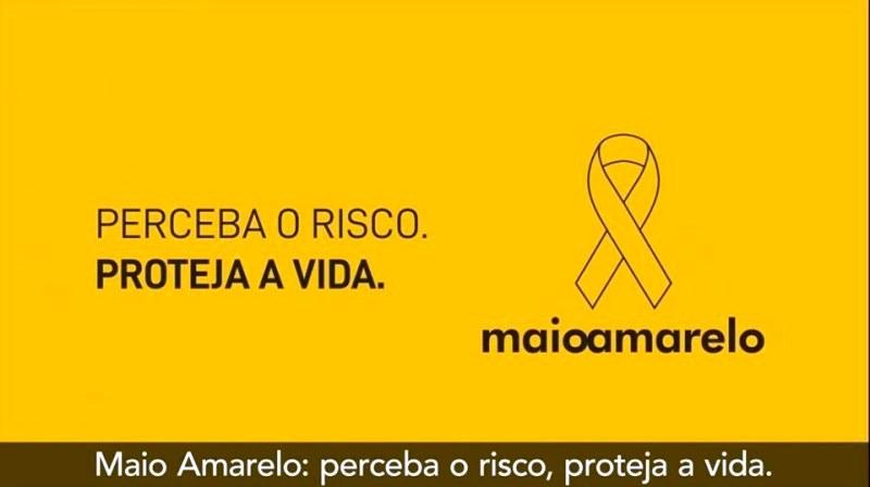 Maio Amarelo alerta sobre atitude de cada um frente aos riscos invisíveis nas vias