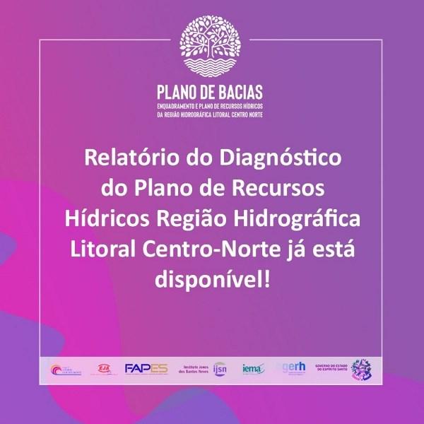 Relatório de Diagnóstico do Plano de Bacia da Região Litoral Centro-Norte está disponível para consulta