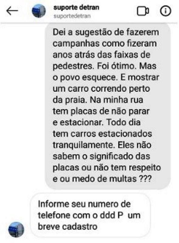 Detran/ES alerta para perfis falsos nas redes sociais