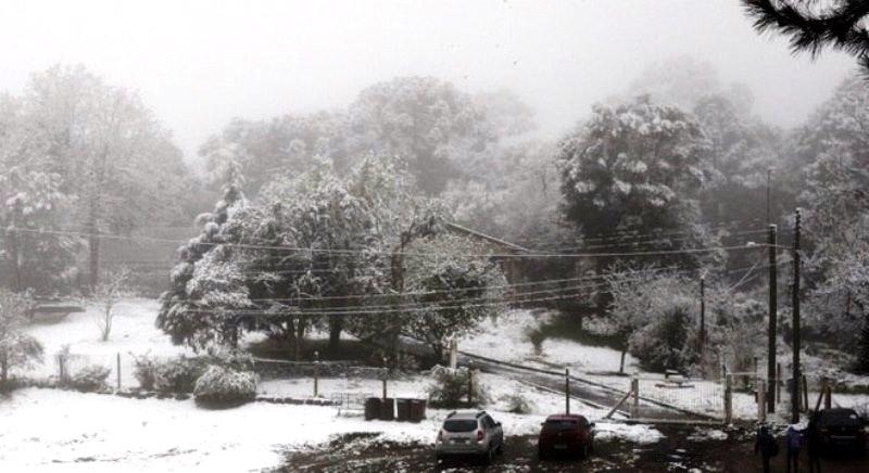 Sul do país tem temperatura negativa e chance real de neve