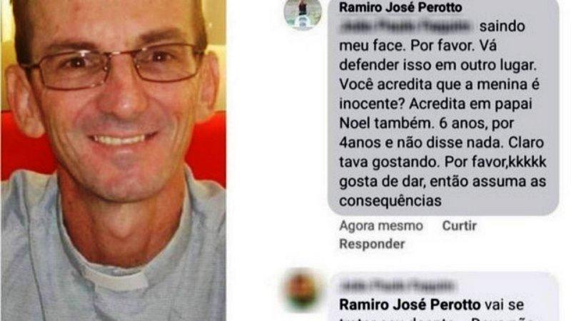 “Claro que tava gostando”, diz padre sobre menina de 10 anos estuprada pelo tio, no ES