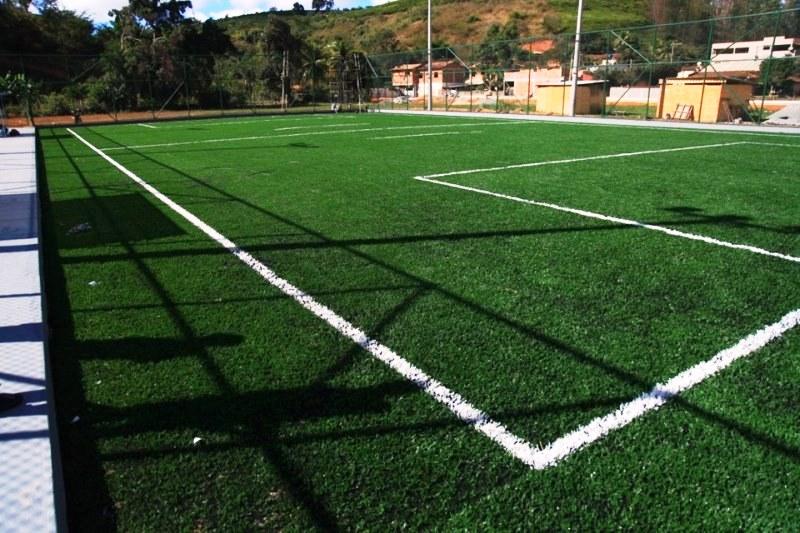 Campos Bom de Bola em Itaguaçu e Marilândia entram em fase final de construção