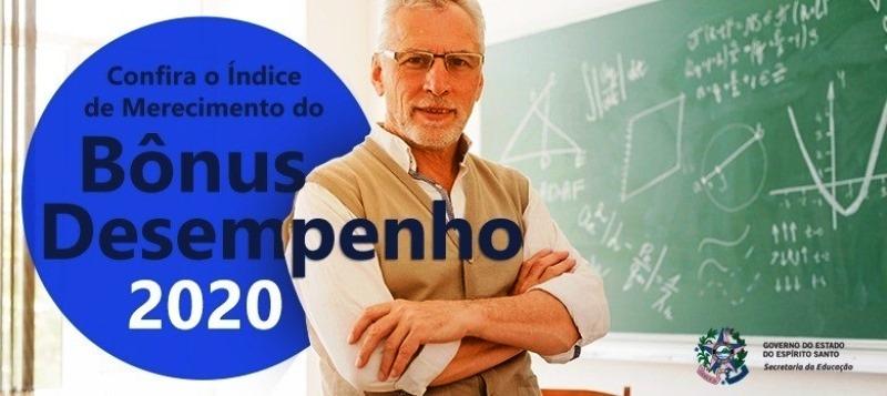 Sedu divulga índice de merecimento para o Bônus Desempenho 2020