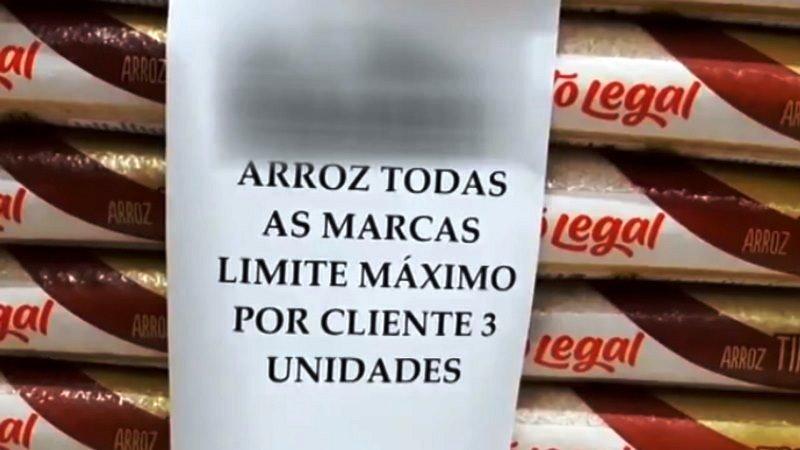 Supermercados irão orientar a população a trocar arroz por macarrão