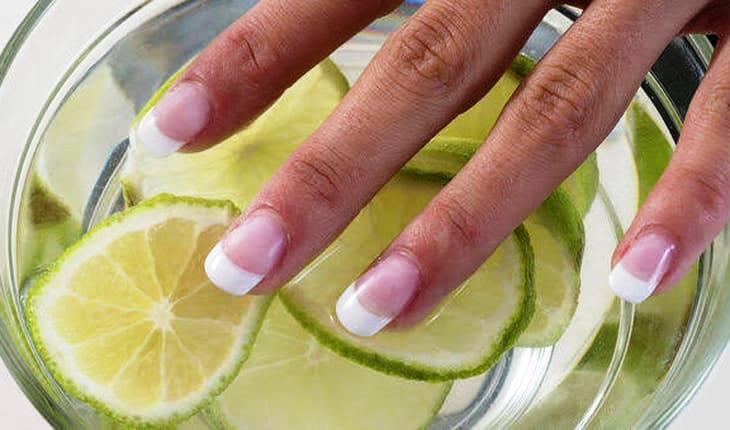 Como clarear unhas amareladas pelo esmalte?