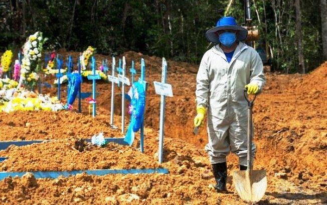 Brasil registra 47 mil casos de Covid-19 em 24h; mortes passam de 170 mil