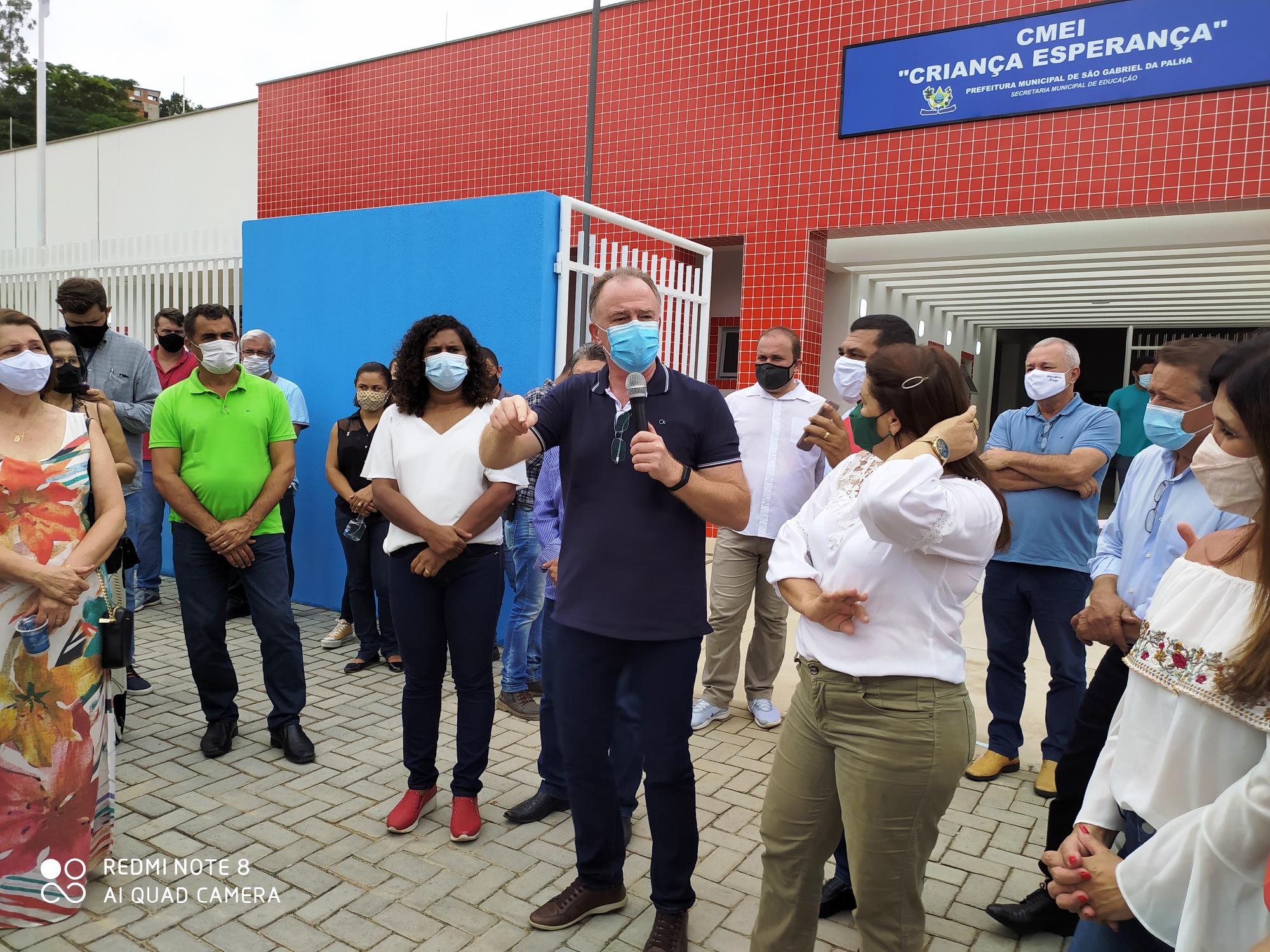 Casagrande entrega obras e anuncia unidade do Corpo de Bombeiros em São Gabriel da Palha