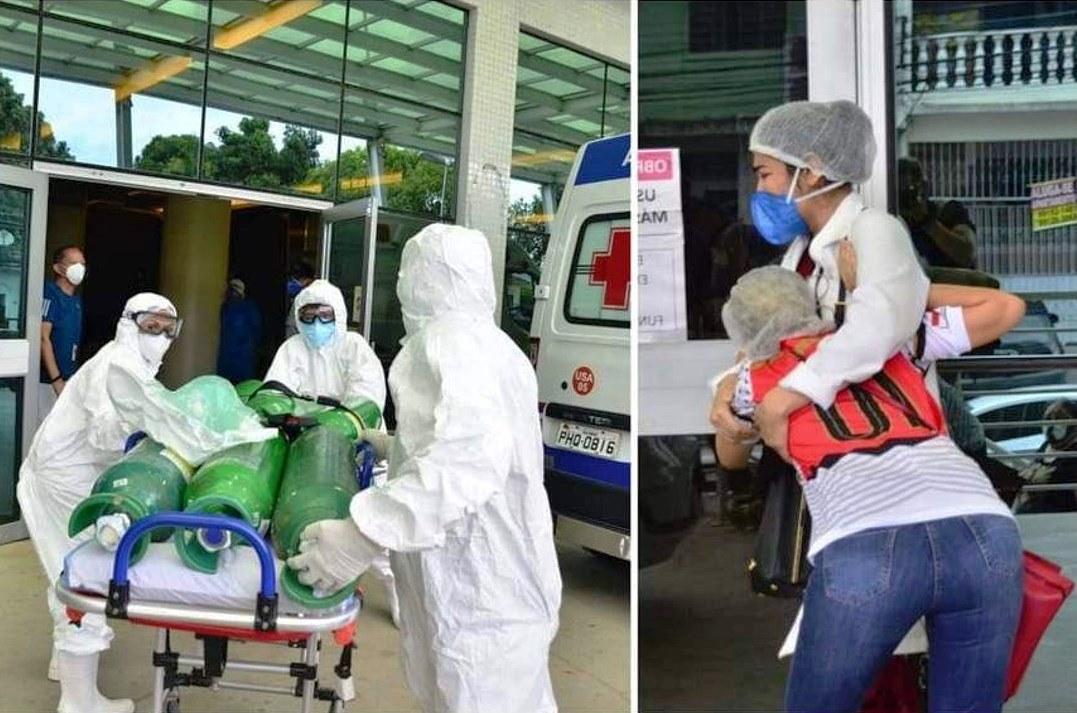 Hospitais de Manaus estão sem oxigênio para pacientes com Covid-19