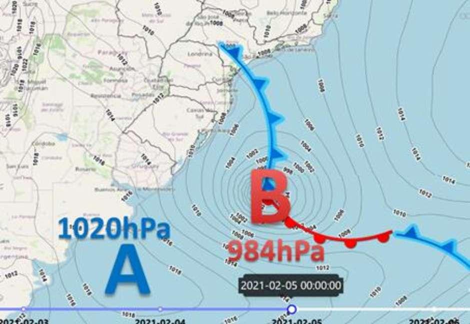 Nova frente fria muda o tempo no Sudeste do Brasil