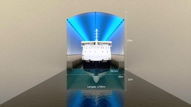 Primeiro túnel de navios do mundo será construído na Noruega