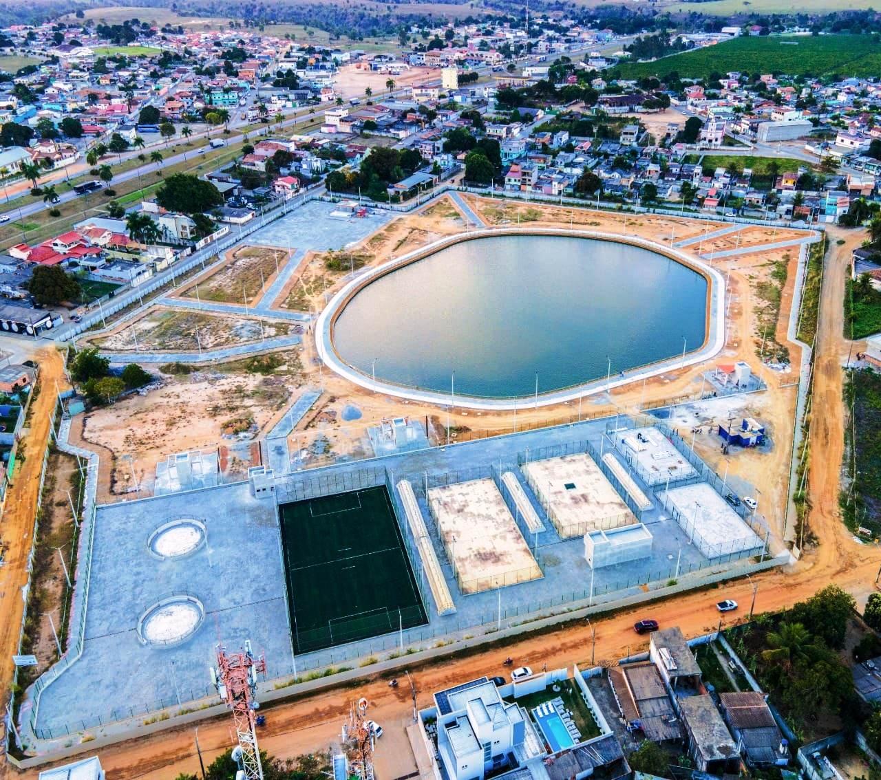 Bruno Araújo e vereadores fazem visitam técnica às obras de urbanização da Lagoa Augusto Ruschi em Pedro Canário