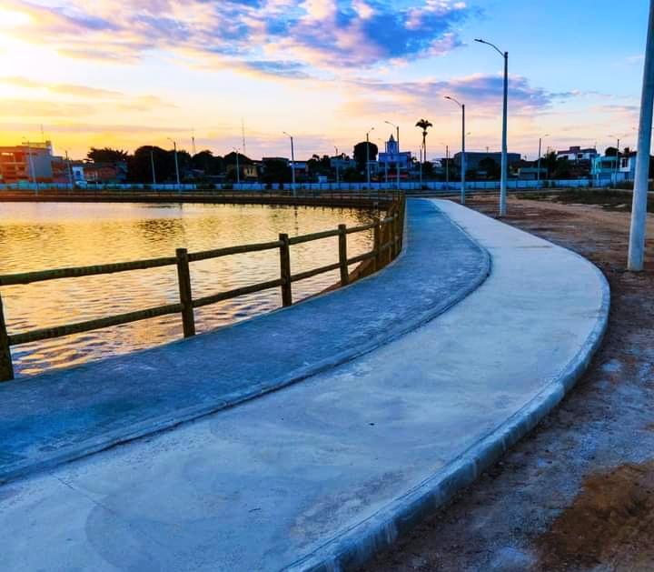 Bruno Araújo e vereadores fazem visitam técnica às obras de urbanização da Lagoa Augusto Ruschi em Pedro Canário