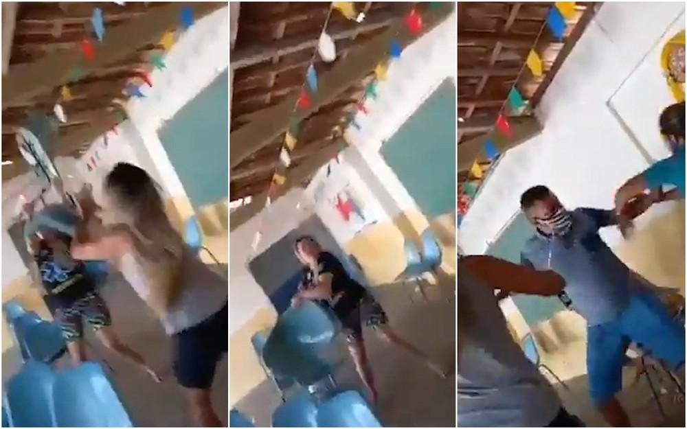 Briga com cadeiradas em fila de vacinação na Paraíba viraliza nas redes sociais