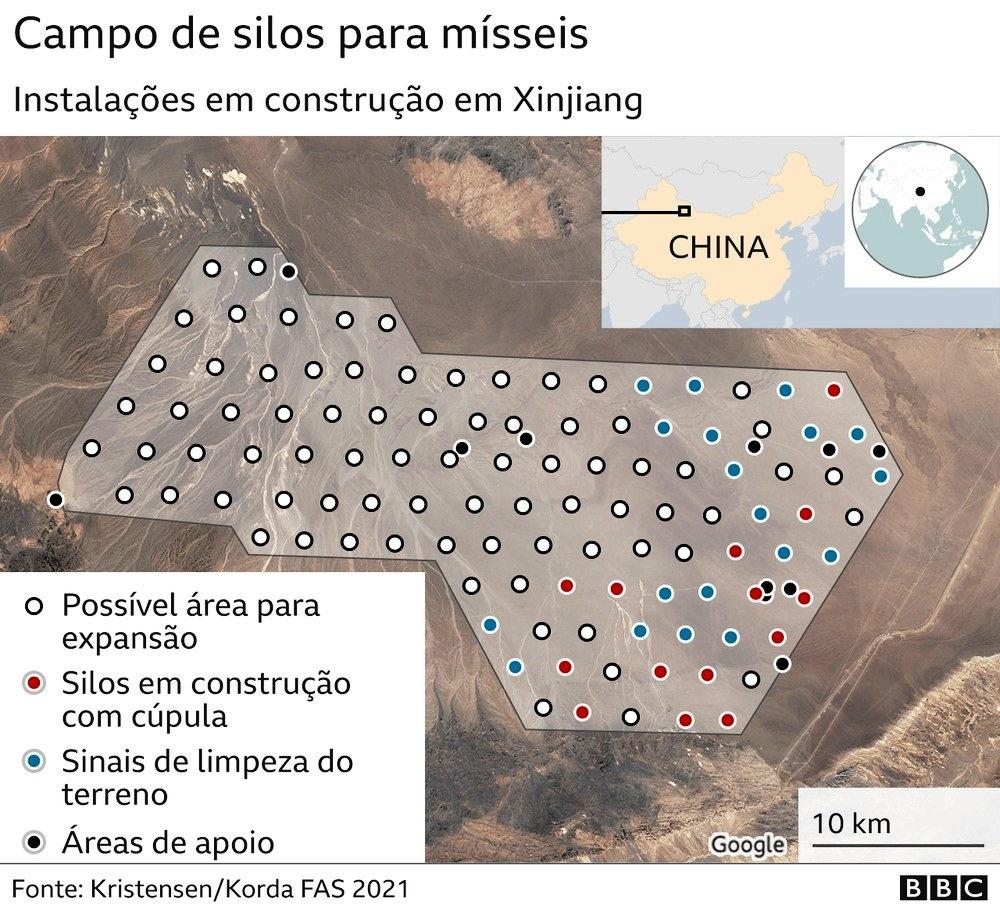 China evidencia sinais de que está aumentando seu poderio nuclear