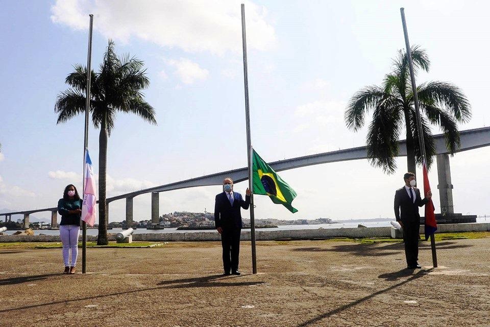 Solenidade restrita marca celebração do dia 7 de setembro pelo Governo do ES