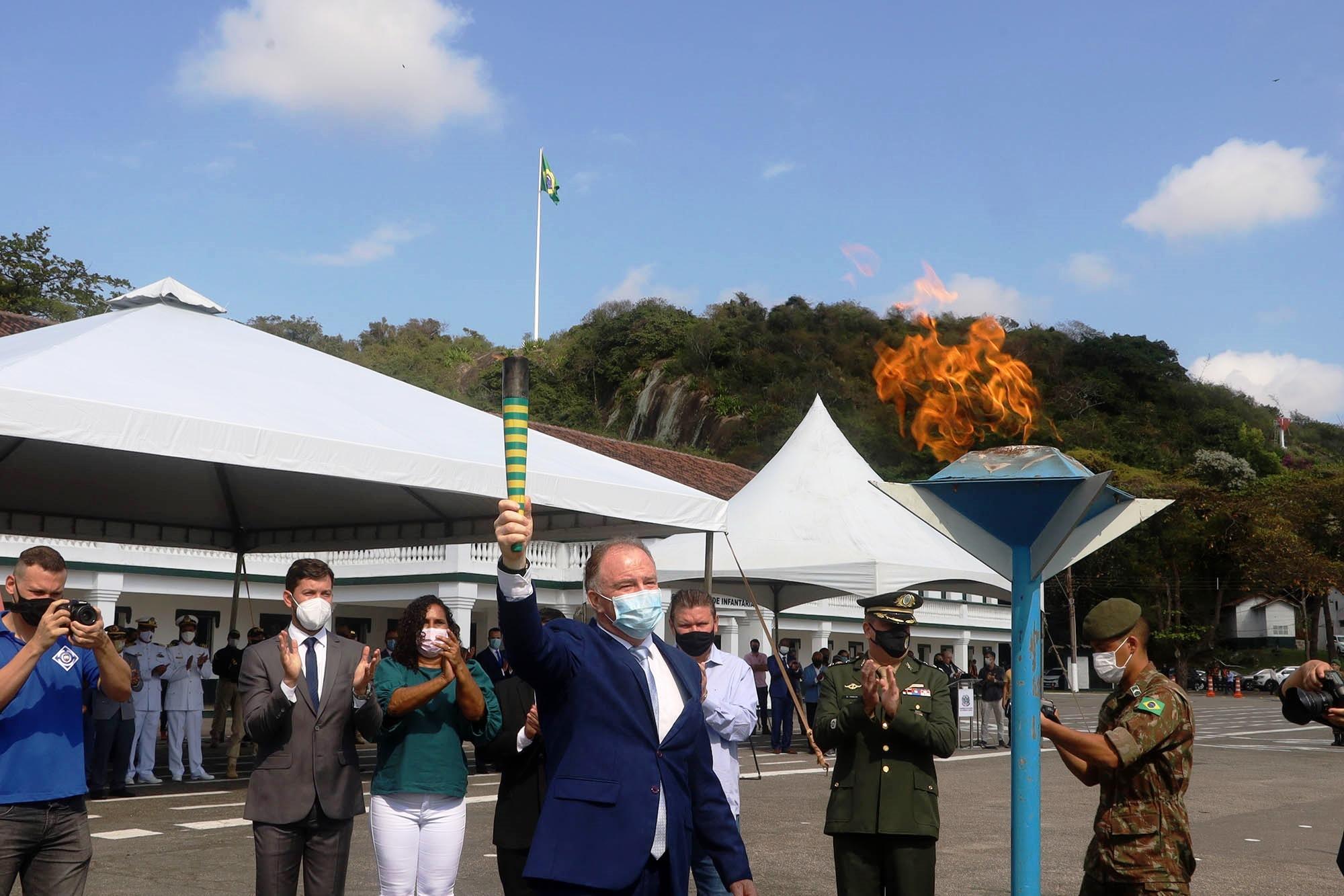 Solenidade restrita marca celebração do dia 7 de setembro pelo Governo do ES