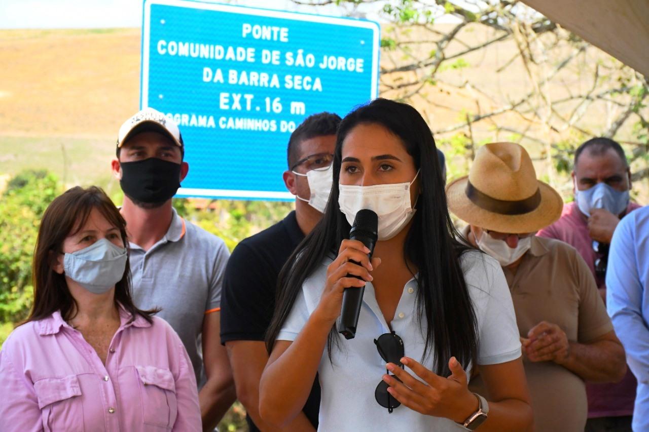 Daniel Santana e Paulo Foletto inauguram ponte de São José da Barra Seca, em São Mateus, no ES