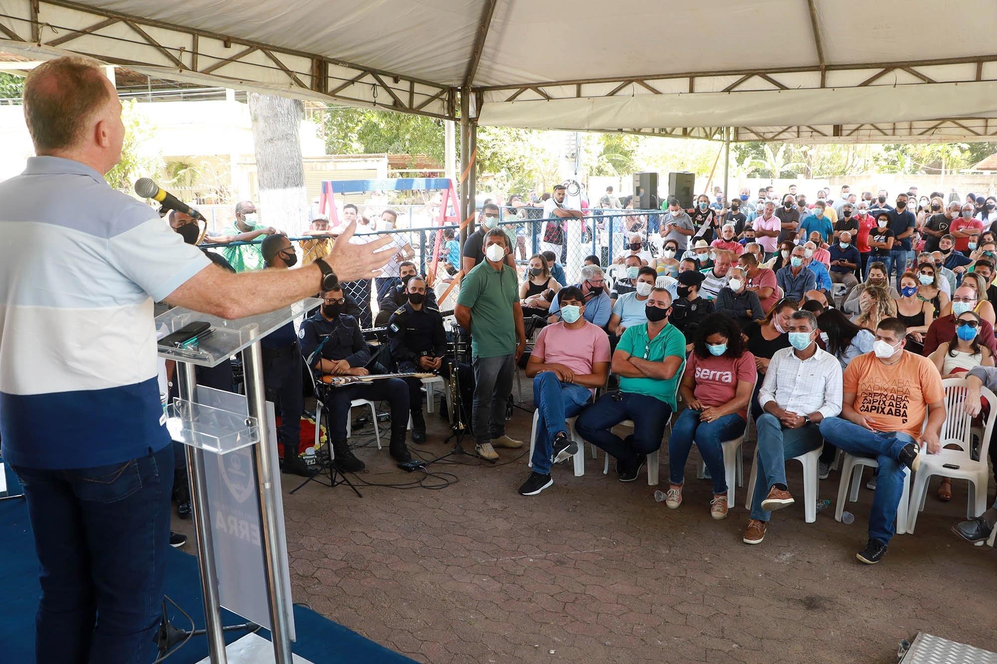 Casagrande anuncia reforma e ampliação de escola na Serra, no ES