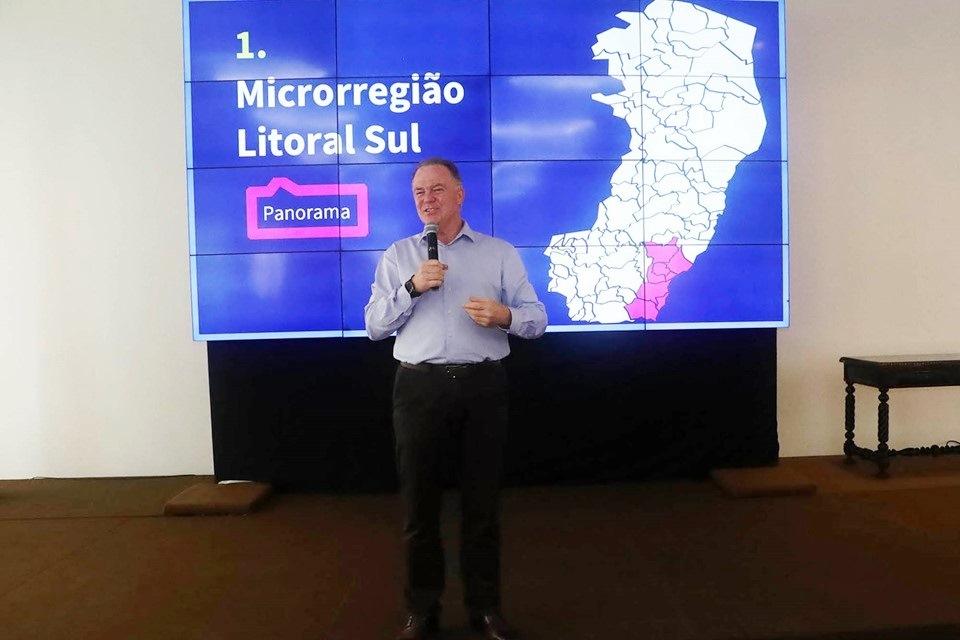 Casagrande apresenta Plano de Investimentos 2020/2021 a vereadores da microrregião Litoral Sul do ES