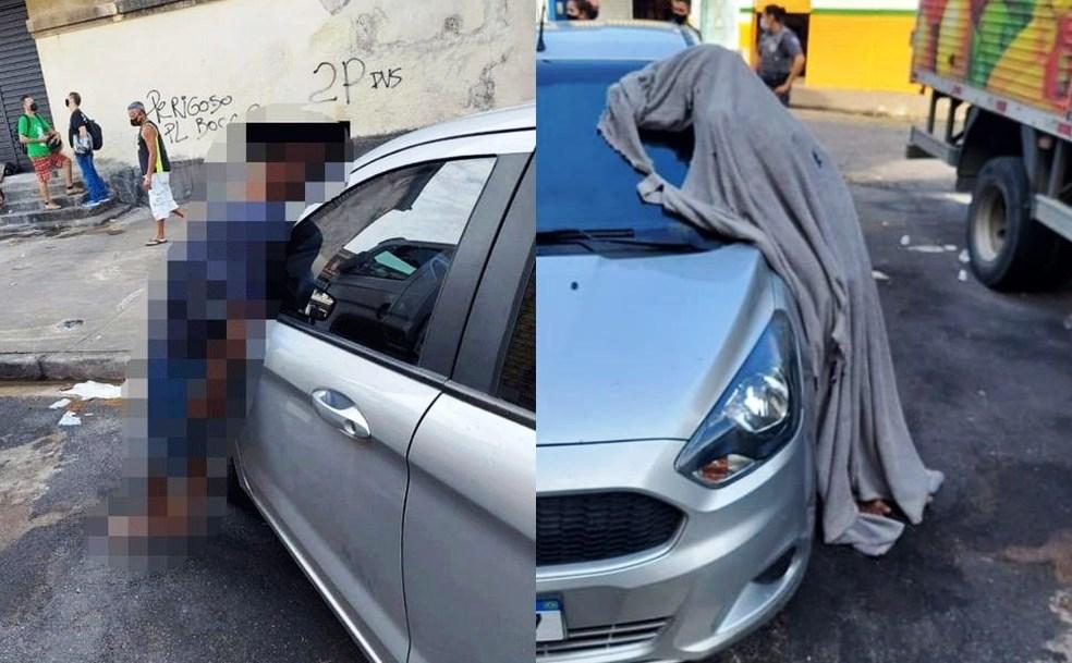 Homem morre em pé, encostado em carro, e cena assusta moradores