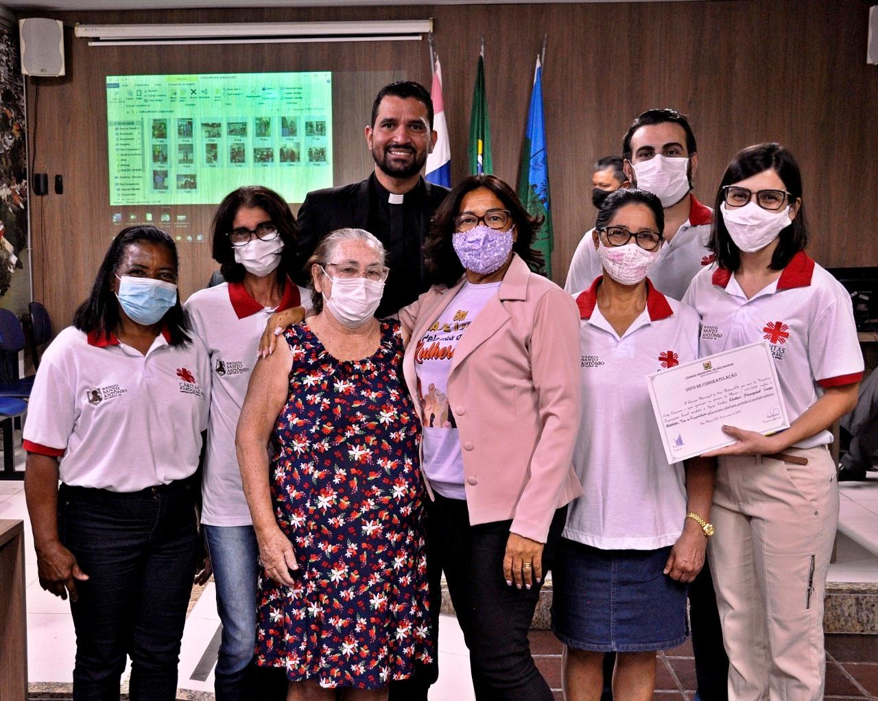 Padre Patric agradece à Câmara de São Mateus pelo reconhecimento ao trabalho da Cáritas Santo Antônio