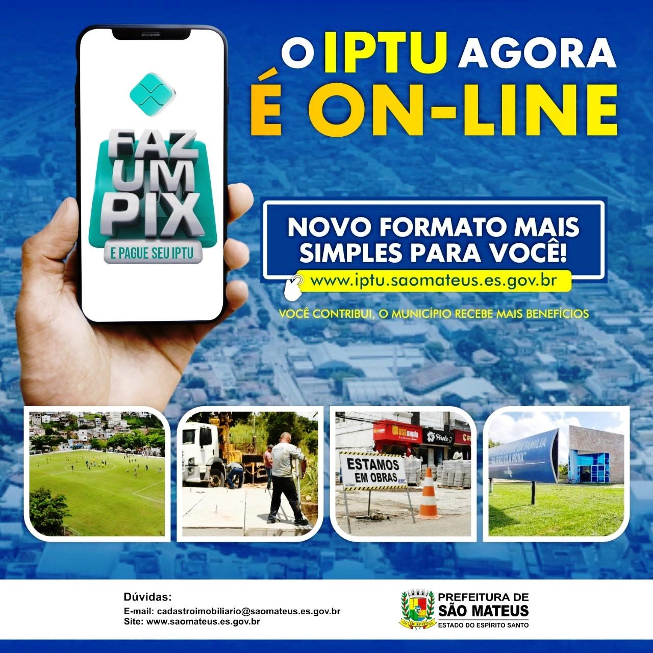 IPTU já pode ser pago com pix em São Mateus, ES