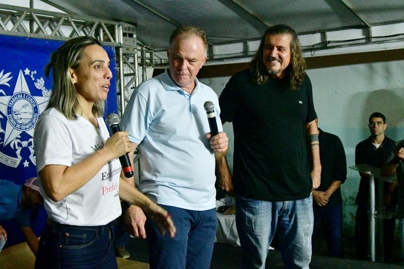 Com festa da comunidade, Casagrande e Daniel inauguram asfalto São Mateus x Dilô