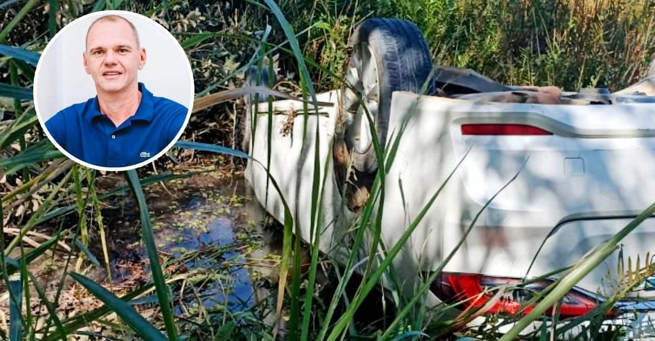 Prefeito de Sooretama sofre acidente de carro em Aracruz, ES