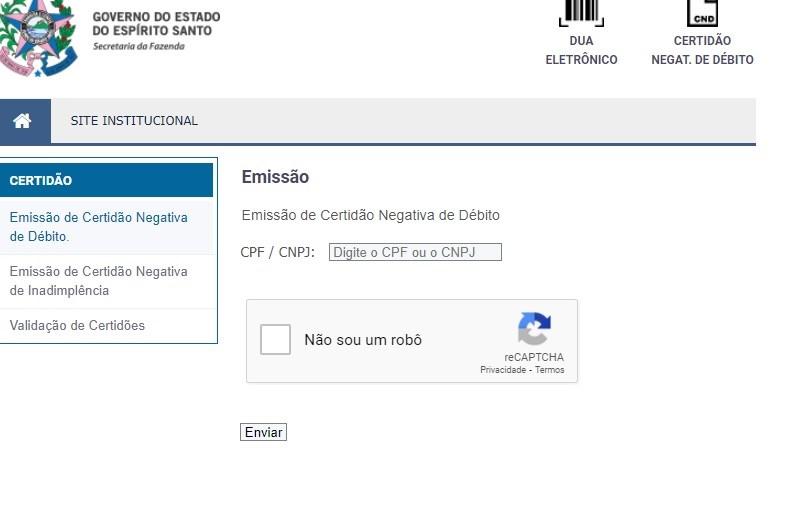 Sefaz libera emissão on-line de certidão positiva para pessoas físicas, no ES