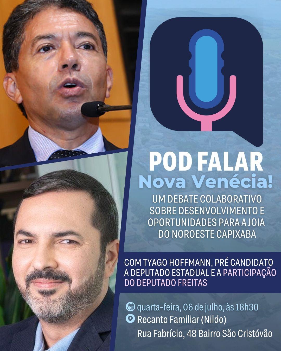 Tyago Hoffmann e Freitas debatem desenvolvimento de Nova Venécia, ES