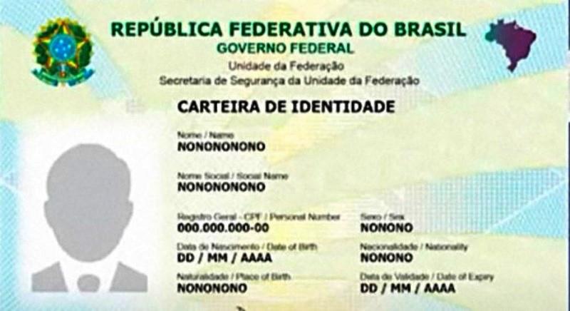 Nova carteira de identidade começa a ser emitida a partir da terça-feira (26)