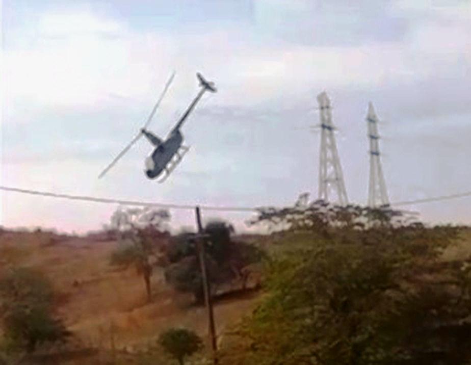 Helicóptero cai com deputado federal e vice-prefeito, em MG