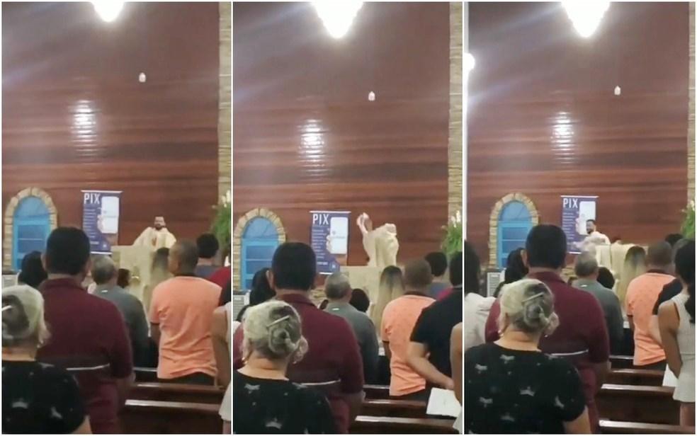 Padre tira a batina e abandona missa após discussão política em igreja