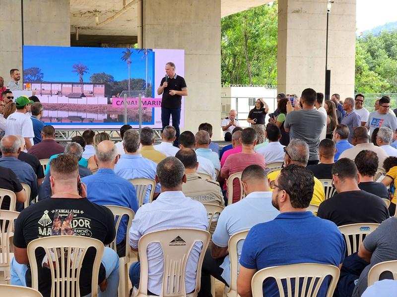 Governador Renato Casagrande inaugura obras de macrodrenagem em Cariacica, ES