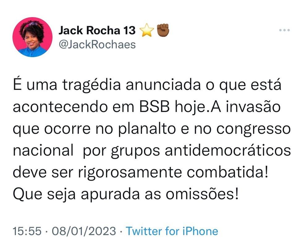 Governador Renato Casagrande e outros políticos do ES se manifestam contra ataques golpistas em Brasília