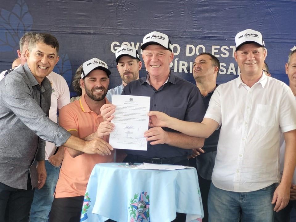 Casagrande inaugura obras e anuncia novos investimentos em Marilândia, ES