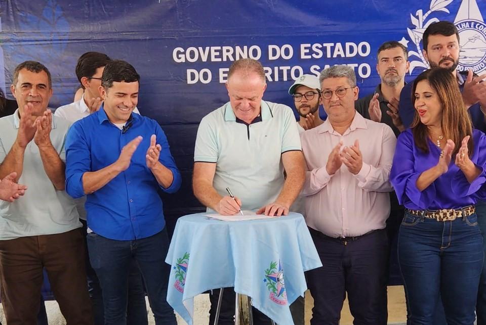 Governador Renato Casagrande autoriza início de obras do Caminhos do Campo, em São Gabriel da Palha, ES