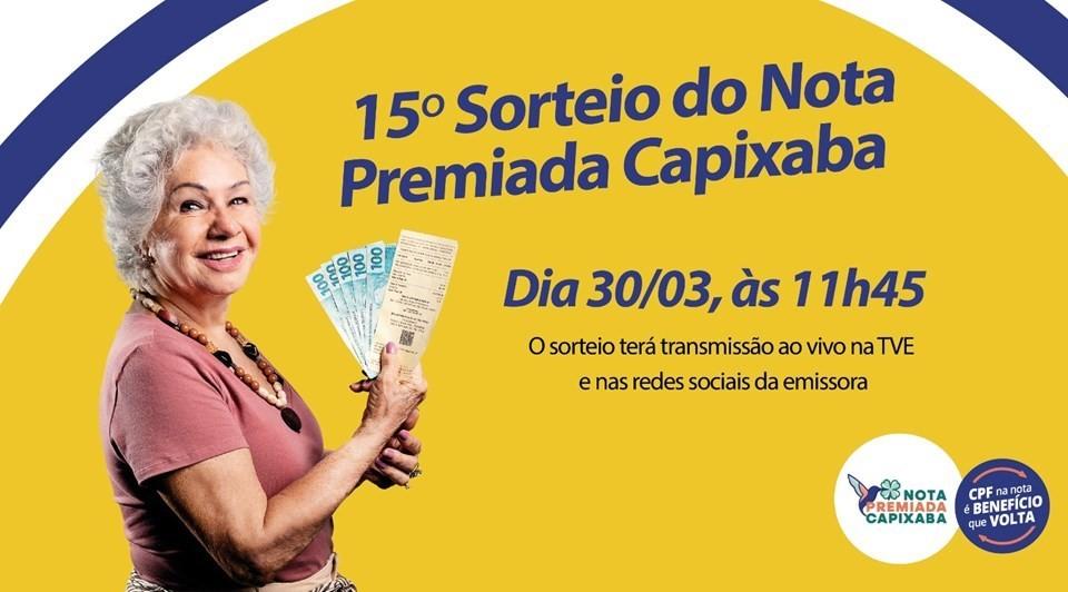 Sorteio do Nota Premiada Capixaba acontece nesta quinta-feira (30)