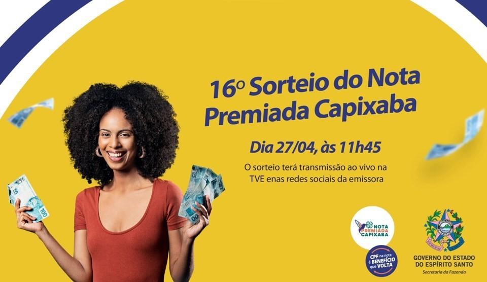 Sorteio do Nota Premiada Capixaba acontece nesta quinta-feira (27)