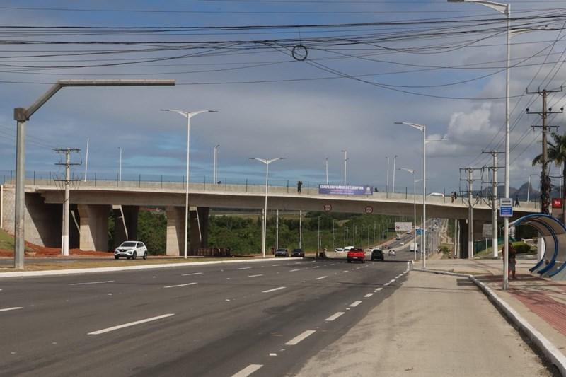 Casagrande inaugura viaduto e obras do Complexo Viário de Carapina, na Serra, ES