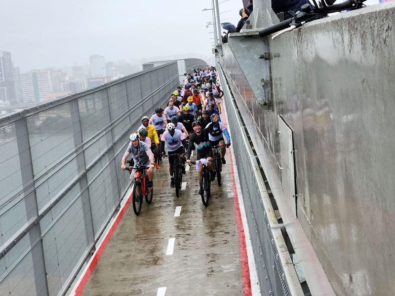 Casagrande inaugura Ciclovia da Vida e ampliação da Terceira Ponte