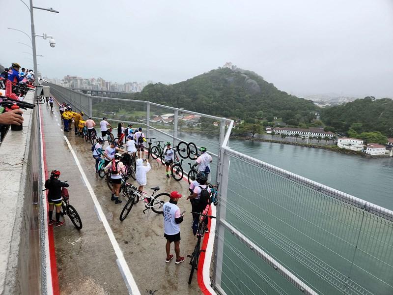 Casagrande inaugura Ciclovia da Vida e ampliação da Terceira Ponte