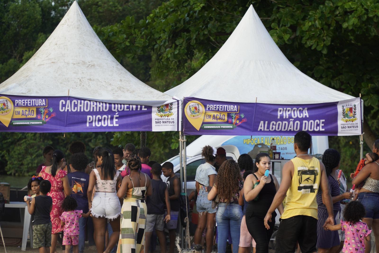 Com programação especial para as crianças, começa mais uma edição do Projeto Prefeitura em Ação – Comunidade Presente, em São Mateus, ES